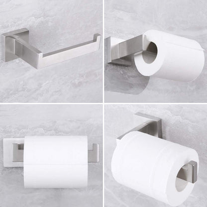 Bathroom 3-Pieces Accessories Kit Bathroom Hardware Set Brushed Stainless Steel Wall Mounted - Includes Hand Towel Ring, 2X Robe Towel Hooks